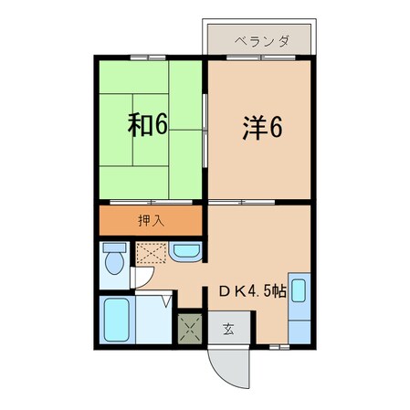 シャロームⅡの物件間取画像